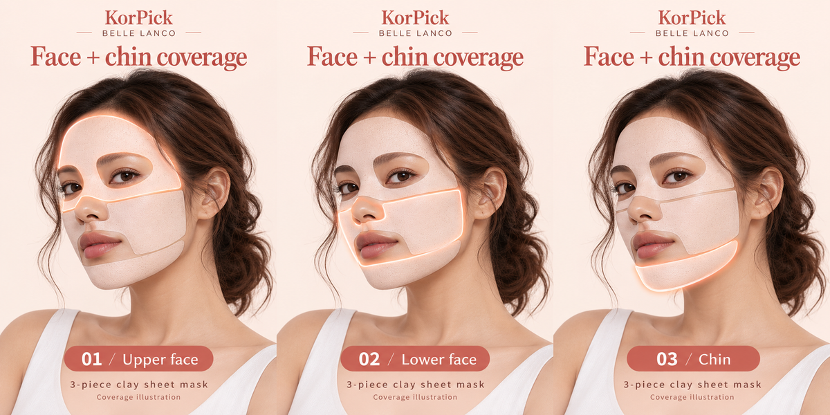 BELLELANCO Lifting Clay Mask 20g × 8 Masks | Korean Clay Sheet Mask