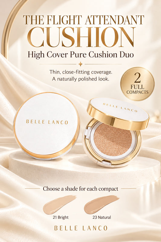 BELLE LANCO High Cover Pure Cushion Duo – 2 Compacts