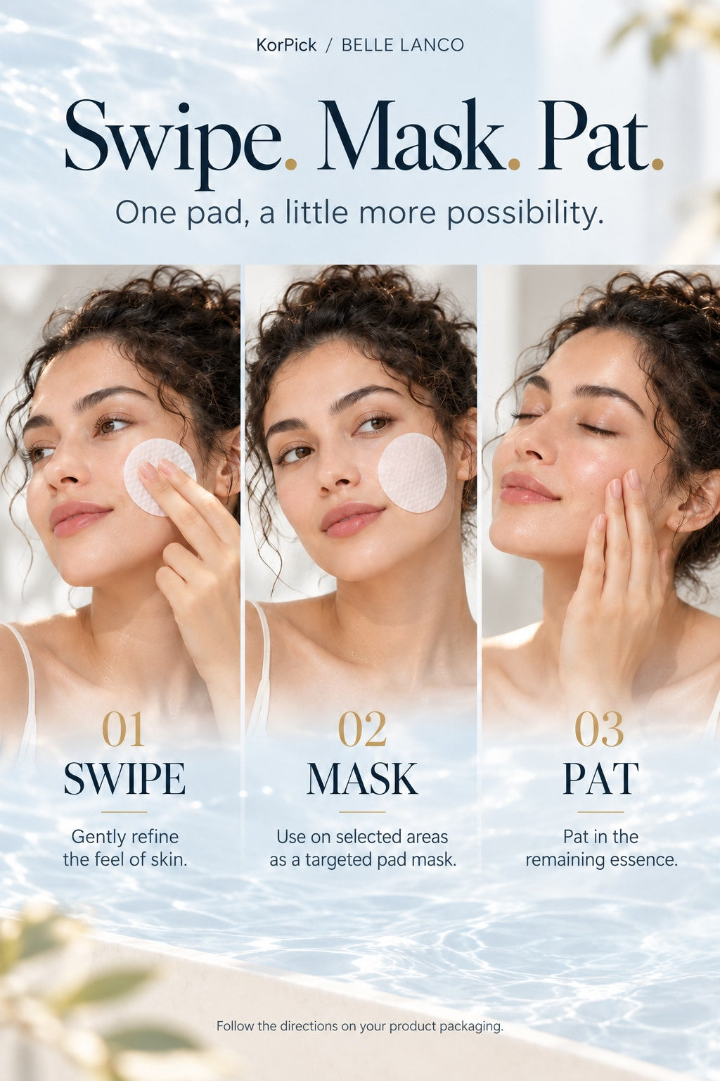 BELLE LANCO Watertox Peeling Pad Duo – 80 Pads + 2 × 10ml Essence