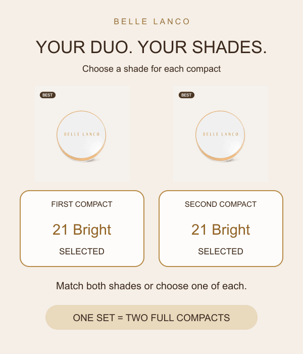 BELLE LANCO High Cover Pure Cushion Duo – 2 Compacts