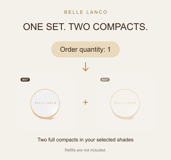 BELLE LANCO High Cover Pure Cushion Duo – 2 Compacts