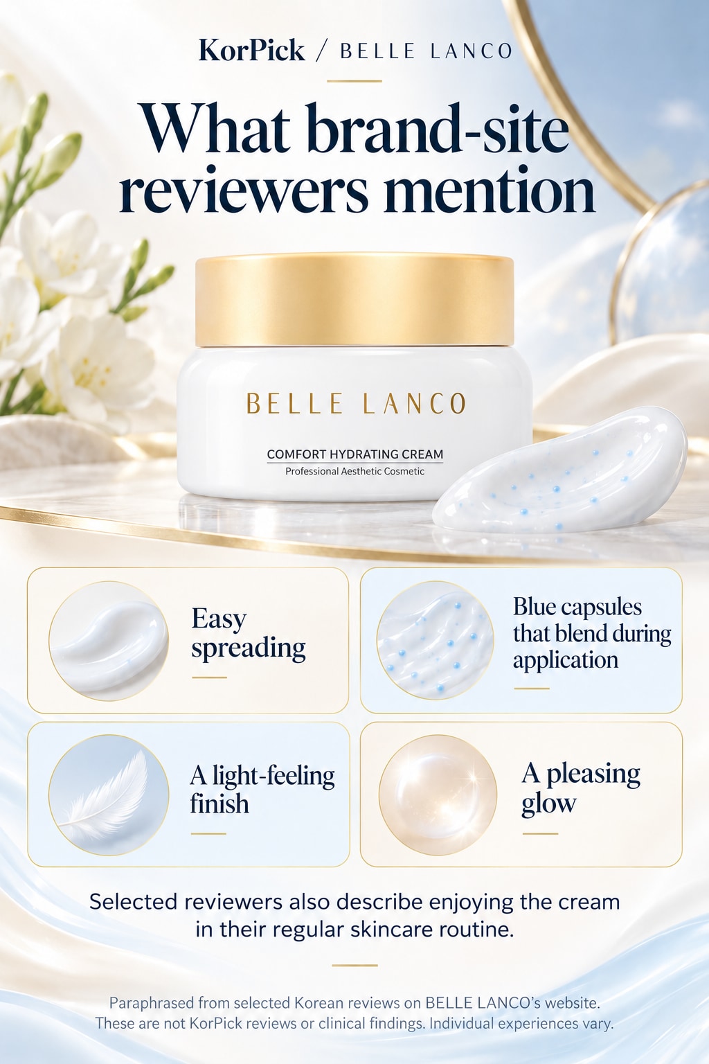 BELLE LANCO Comfort Hydrating Azulene Cream Duo | 2 × 50 ml + Complimentary Gua Sha Spatula