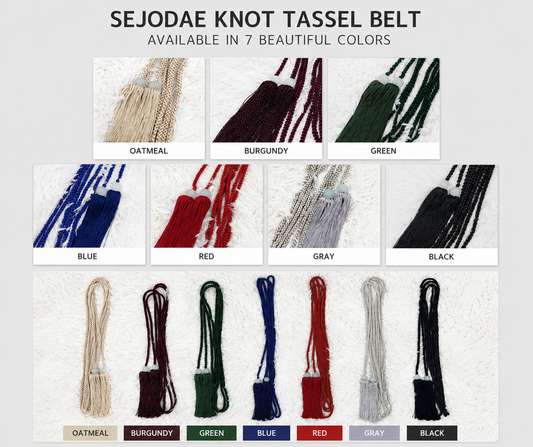 Handmade Korean Knot Tassel Belt | Hanbok-Inspired Styling Accessory