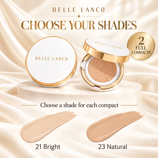 BELLE LANCO High Cover Pure Cushion Duo – 2 Compacts