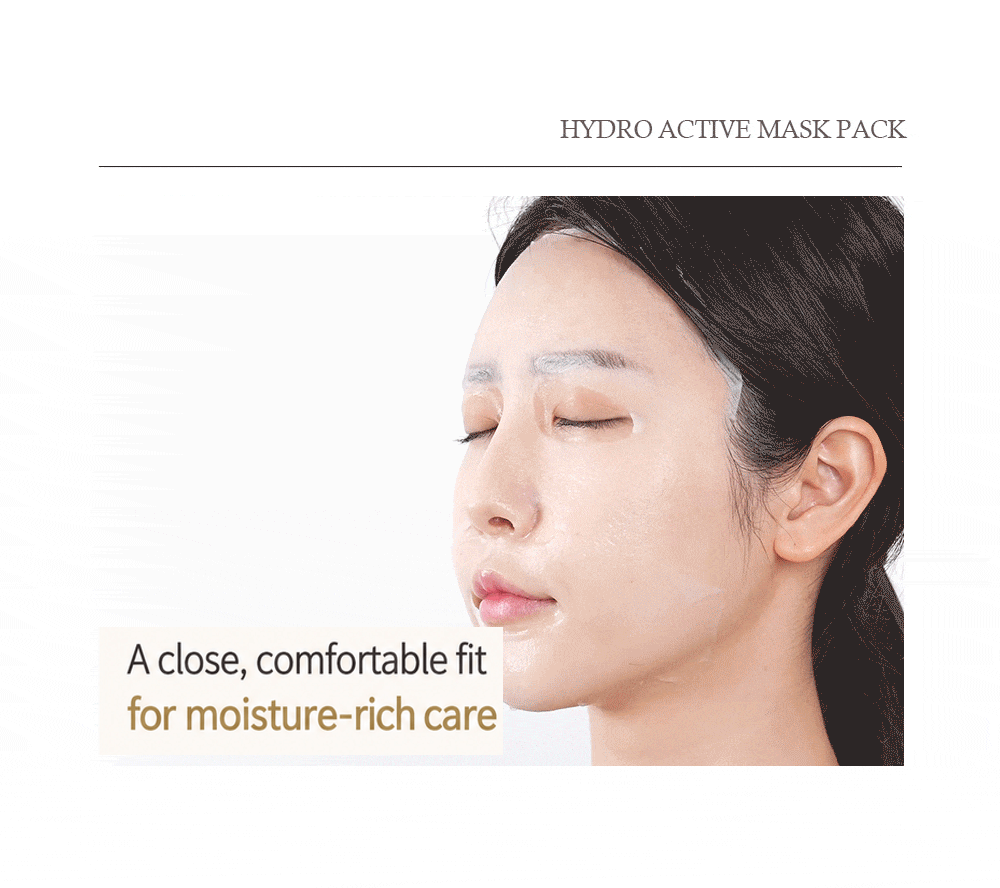BELLELANCO Hydro Active Mask Pack 30ml × 10 Sheets | Korean Hydrating Sheet Mask